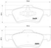 BREMBO P 24 159 Brake Pad Set, disc brake